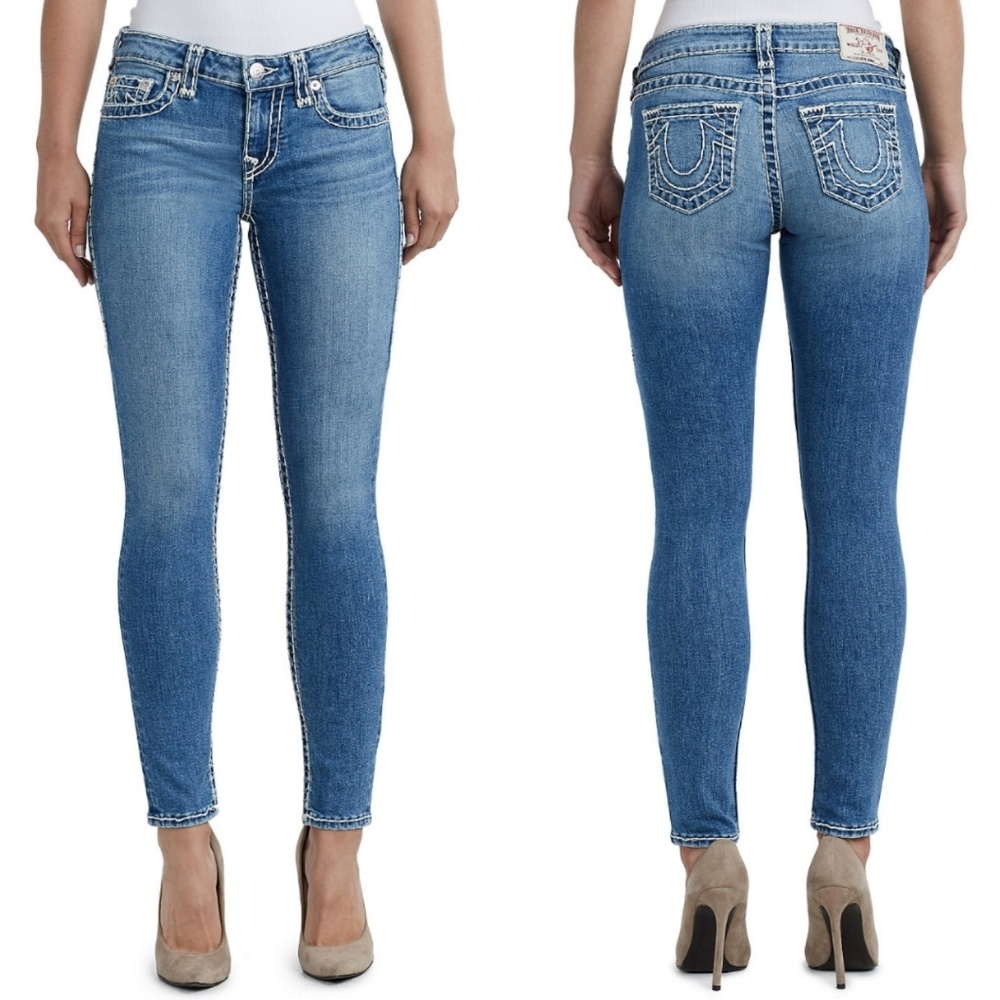 True Religion Skinny Basic Light Natural Wash Jean